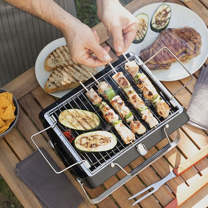Maletín Barbacoa de Carbón Portátil y Plegable InnovaGoods Handy·Q (Reacondicionado A+) 8