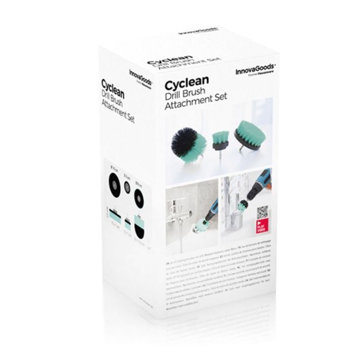 Set de Cepillos de Limpieza para Taladro Cyclean InnovaGoods CLEANING BRUSHES (Reacondicionado A+) 1