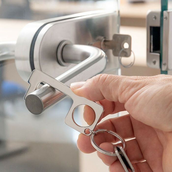 Llavero Higiénico Abrepuertas Multiusos Security