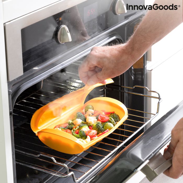 Estuche de Silicona para Cocinar al Vapor con Recetas Cooksty InnovaGoods 5