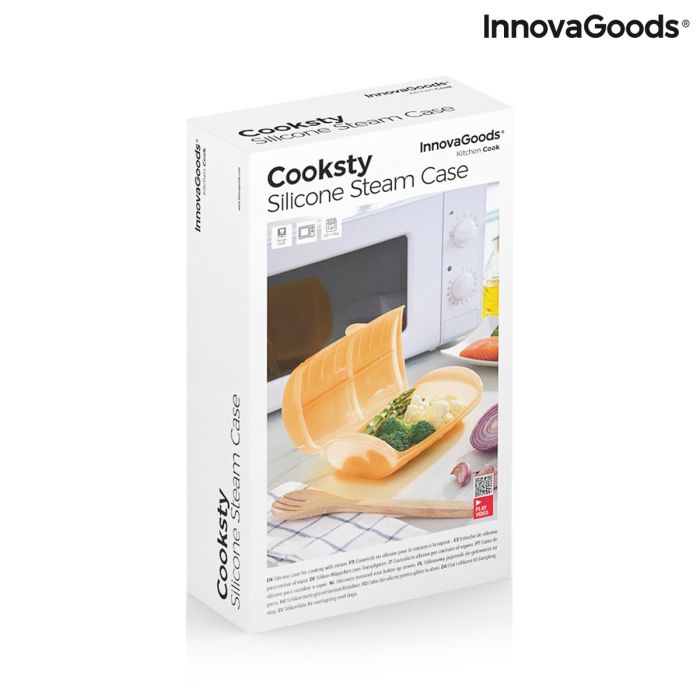 Estuche de Silicona para Cocinar al Vapor con Recetas Cooksty InnovaGoods 1