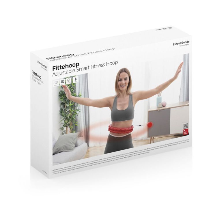 Aro de Fitness Inteligente Ajustable con Peso Fittehoop InnovaGoods FITTEHOOP (Reacondicionado A+) 1