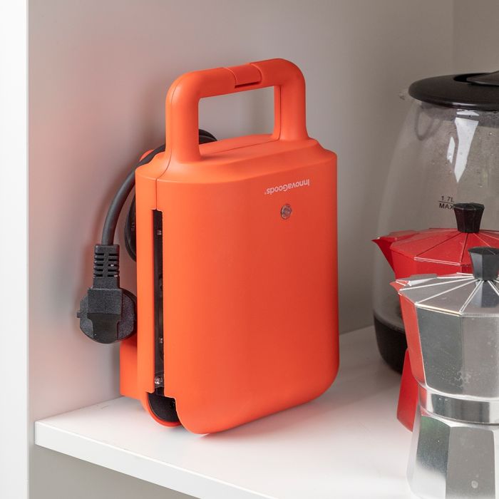 Gofrera y Sandwichera 2 en 1 con Recetas Wafflicher InnovaGoods Negro Rojo 600 W (Reacondicionado A+) 8 Gofrera y Sandwichera 2 en 1 con Recetas Wafflicher InnovaGoods Negro Rojo 600 W (Reacondicionado A+) 8