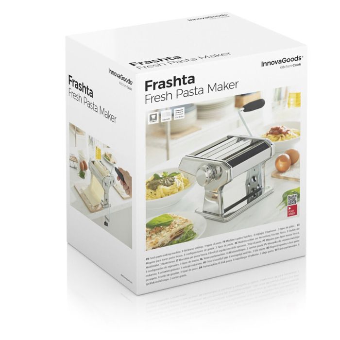 Máquina para Hacer Pasta Fresca con Recetas Frashta InnovaGoods ‎V0103359 Metal (Reacondicionado A+) 1