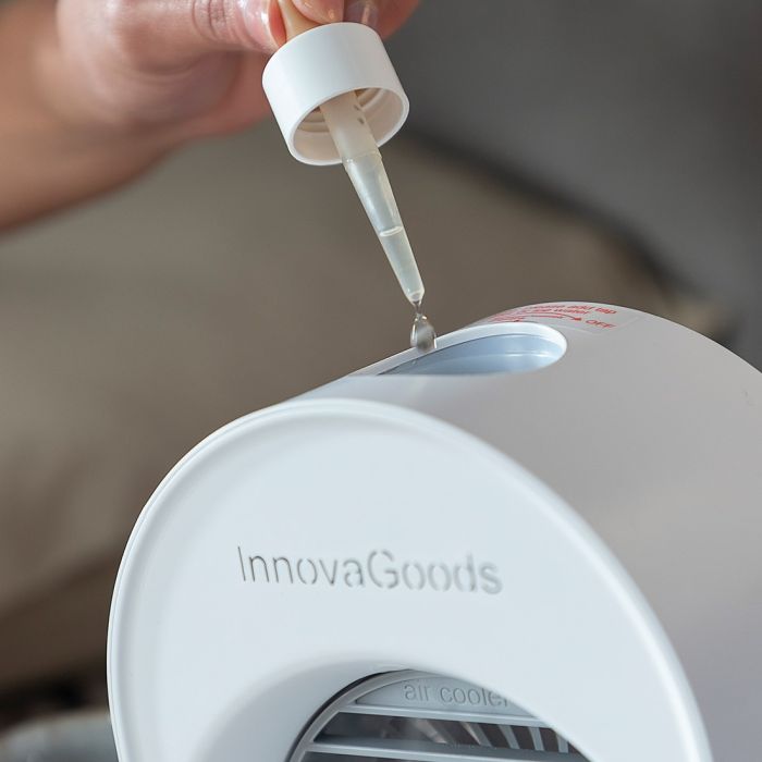 Mini Climatizador Humidificador por Ultrasonidos con LED Koolizer InnovaGoods Humidificador mini 200 ml Blanco (Reacondicionado 8 Mini Climatizador Humidificador por Ultrasonidos con LED Koolizer InnovaGoods Humidificador mini 200 ml Blanco (Reacondicionado 8
