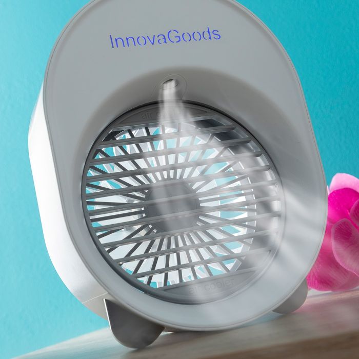 Mini Climatizador Humidificador por Ultrasonidos con LED Koolizer InnovaGoods Humidificador mini 200 ml Blanco (Reacondicionado 6 Mini Climatizador Humidificador por Ultrasonidos con LED Koolizer InnovaGoods Humidificador mini 200 ml Blanco (Reacondicionado 6