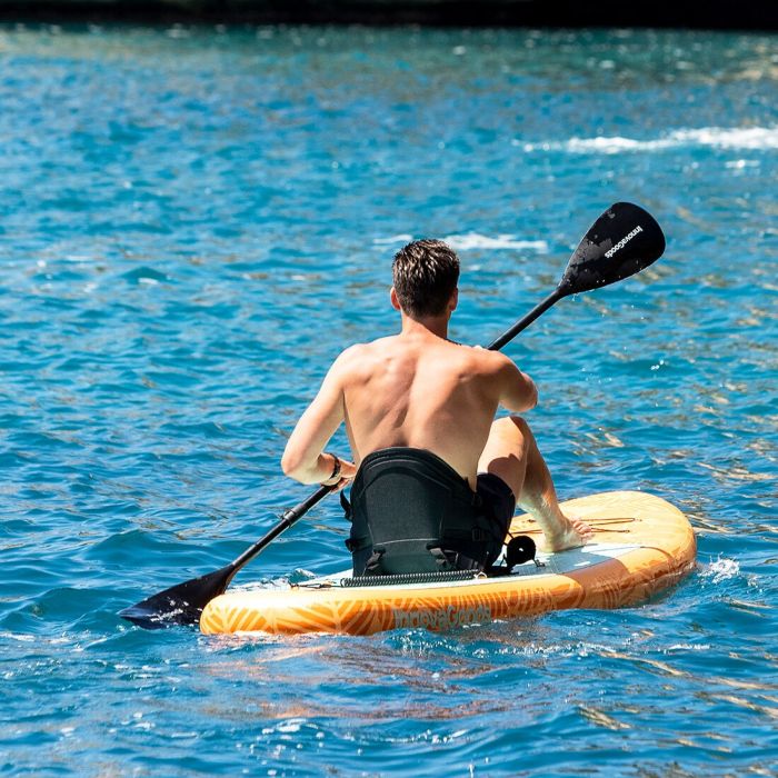 Tabla de Paddle Surf Hinchable 2 en 1 con Asiento y Accesorios Siros InnovaGoods 10'5" 320 cm 24