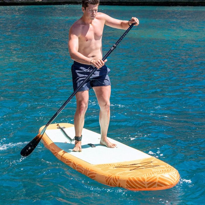 Tabla de Paddle Surf Hinchable 2 en 1 con Asiento y Accesorios Siros InnovaGoods 10'5" 320 cm Naranja (Reacondicionado A+) 18