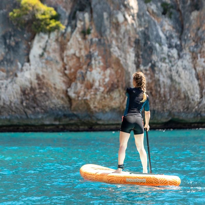 Tabla de Paddle Surf Hinchable 2 en 1 con Asiento y Accesorios Siros InnovaGoods 10'5" 320 cm Naranja (Reacondicionado A+) 16