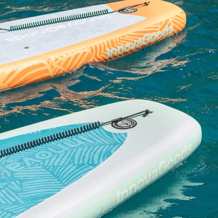 Tabla de Paddle Surf Hinchable 2 en 1 con Asiento y Accesorios Siros InnovaGoods 10'5" 320 cm Naranja (Reacondicionado A+) 5