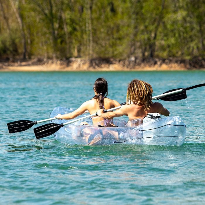 Kayak Hinchable Transparente con Accesorios Paros InnovaGoods 312 cm 2 plazas 8