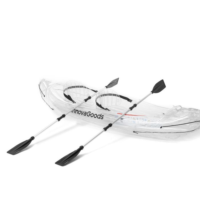 Kayak Hinchable Transparente con Accesorios Paros InnovaGoods 312 cm 2 plazas 4
