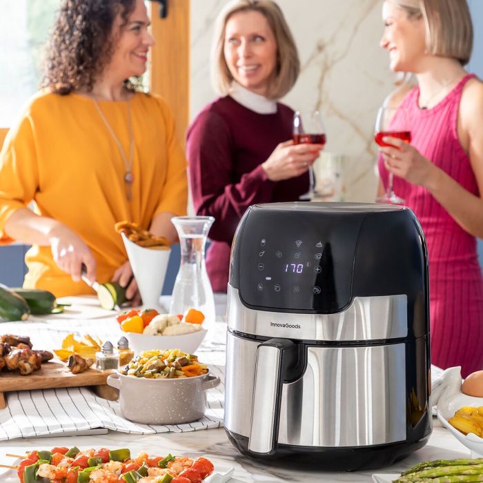 Freidora sin Aceite InnovaGoods Acero Inoxidable Negro 3,5 L 1400 W (Reacondicionado A+) 13 Freidora sin Aceite InnovaGoods Acero Inoxidable Negro 3,5 L 1400 W (Reacondicionado A+) 13