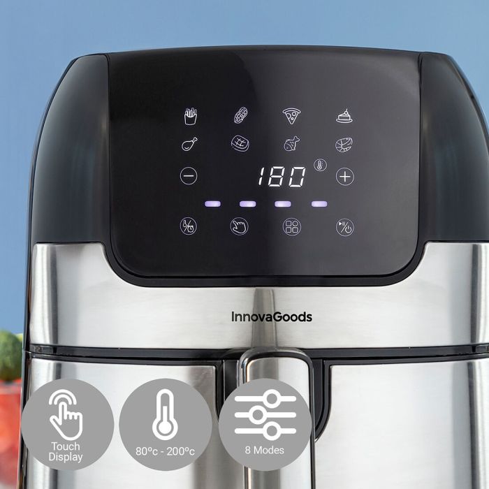 Freidora sin Aceite InnovaGoods Acero Inoxidable Negro 3,5 L 1400 W (Reacondicionado A+) 11 Freidora sin Aceite InnovaGoods Acero Inoxidable Negro 3,5 L 1400 W (Reacondicionado A+) 11