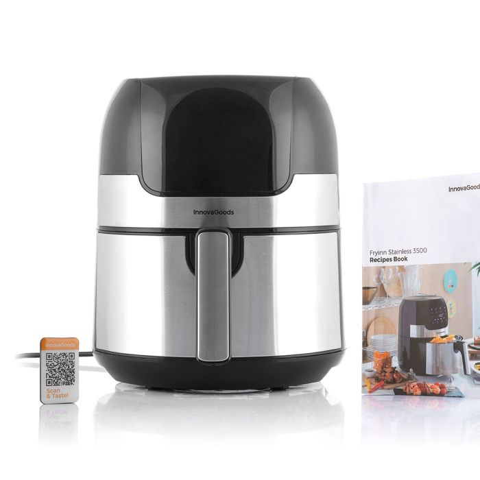 Freidora sin Aceite InnovaGoods Acero Inoxidable Negro 3,5 L 1400 W (Reacondicionado A+) 2 Freidora sin Aceite InnovaGoods Acero Inoxidable Negro 3,5 L 1400 W (Reacondicionado A+) 2