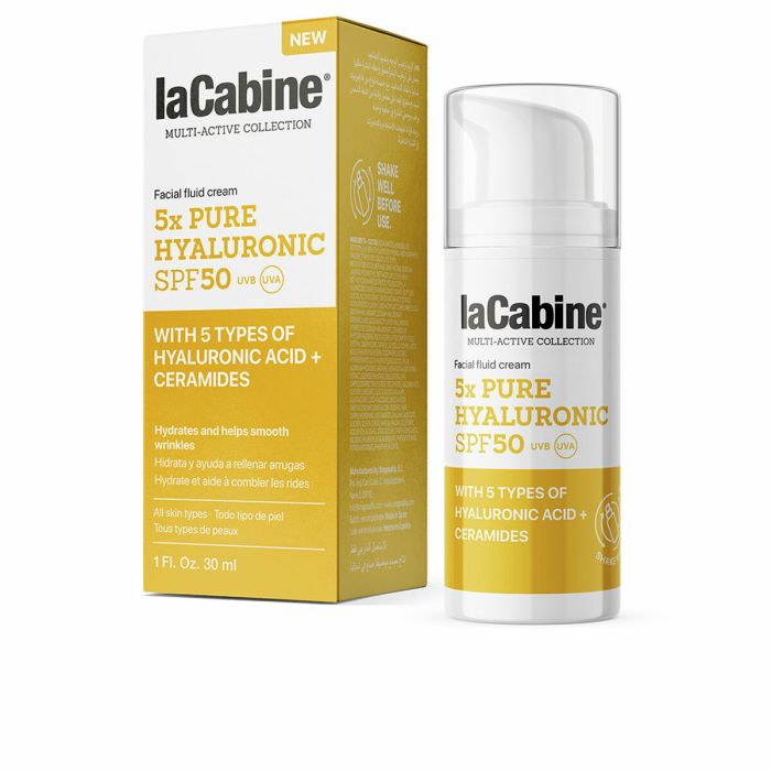 La Cabine 5X Pure Hyaluronic Facial Fluid Cream Spf50