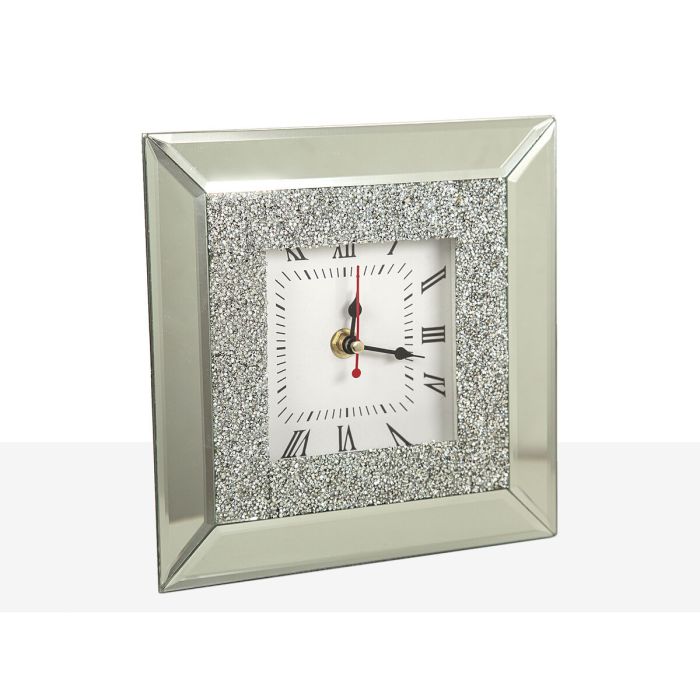 Reloj de Mesa Romimex Plateado Vidrio 20 x 5 x 20 cm 1