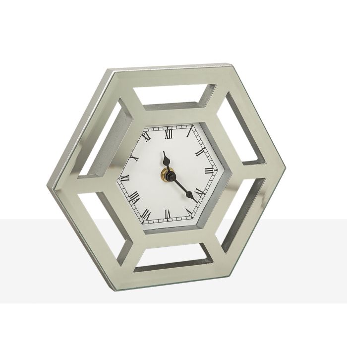 Reloj de Pared Romimex Plateado Vidrio 23 x 20 x 5 cm 1