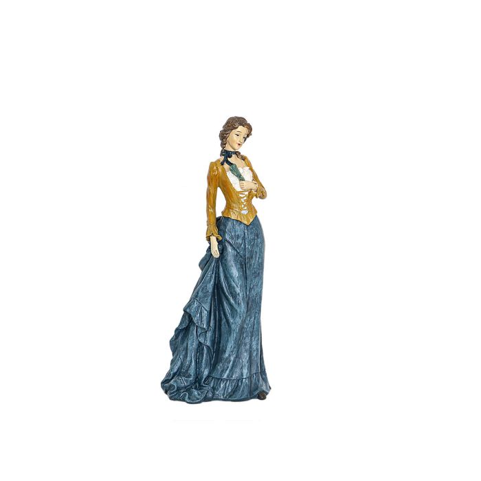 Figura Decorativa Romimex Multicolor Resina Lady 16 x 39 x 13 cm