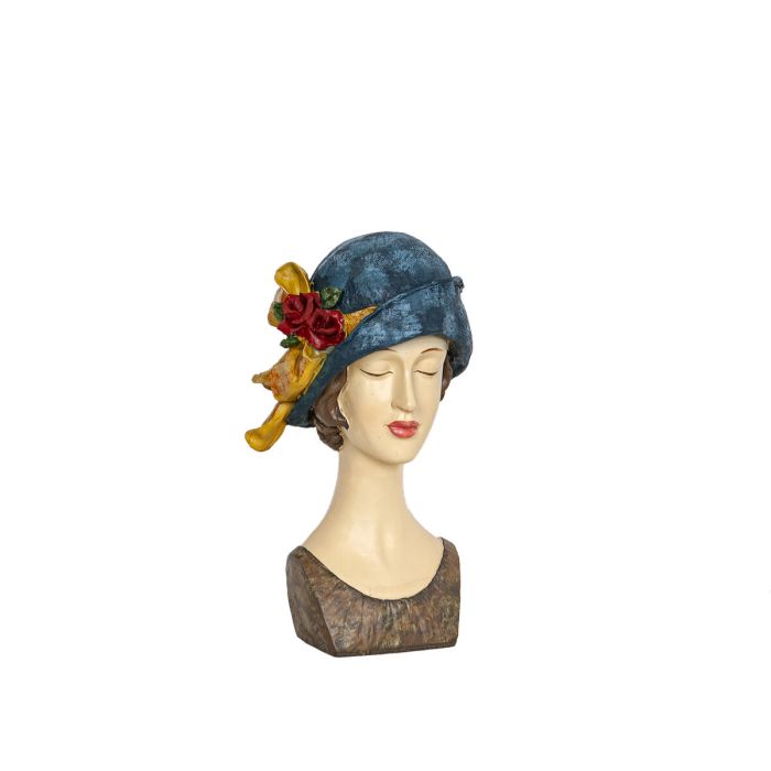 Busto Romimex Multicolor Resina Lady 19 x 35 x 16 cm