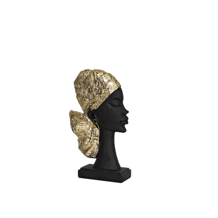 Busto Romimex Marrón Resina Africana 13 x 23 x 5 cm