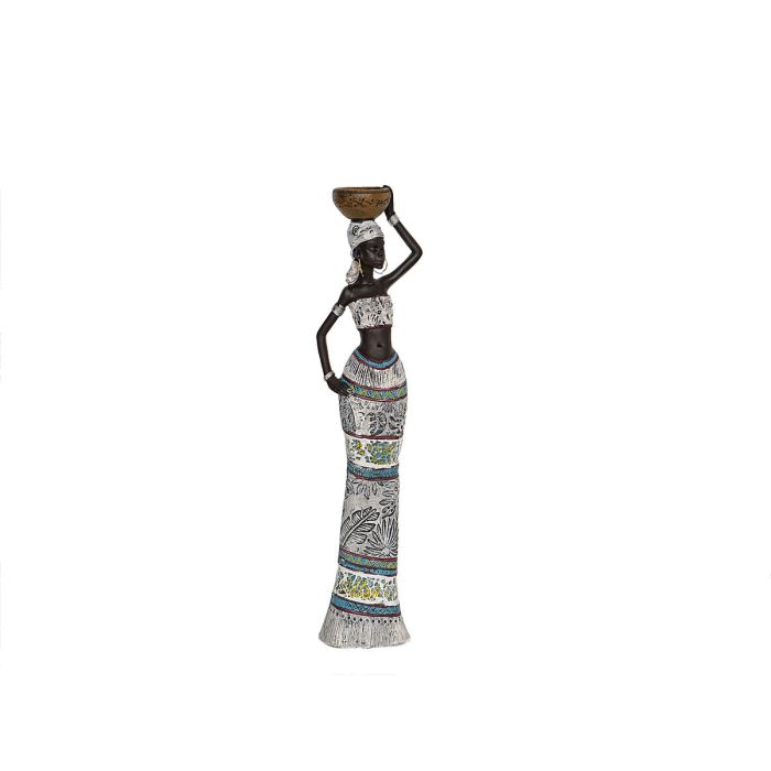 Figura Decorativa Romimex Marrón Africana 8 x 32 x 6 cm