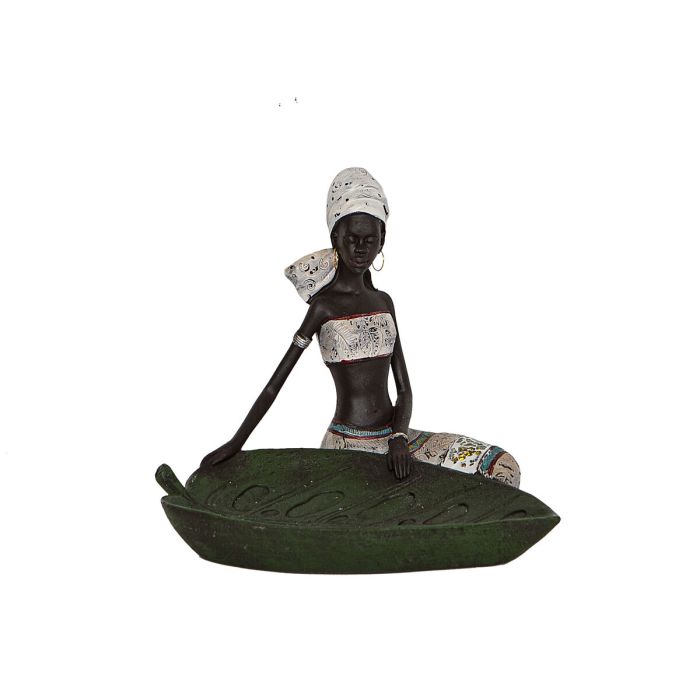 Figura Decorativa Romimex Marrón Africana 20 x 19 x 20 cm