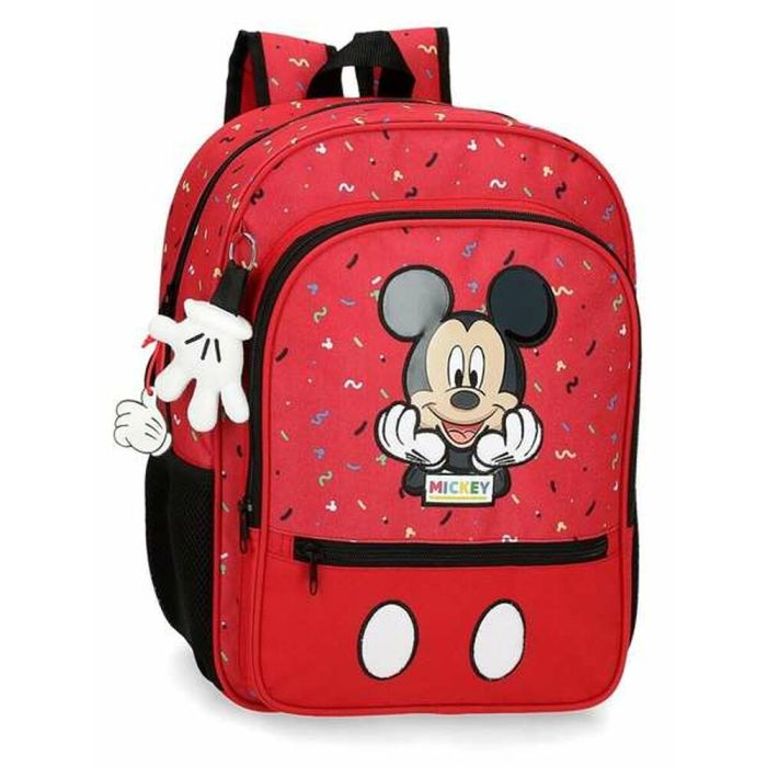 Mochila Escolar Mickey Mouse 24223D1 Compartimento adaptable (38 cm)