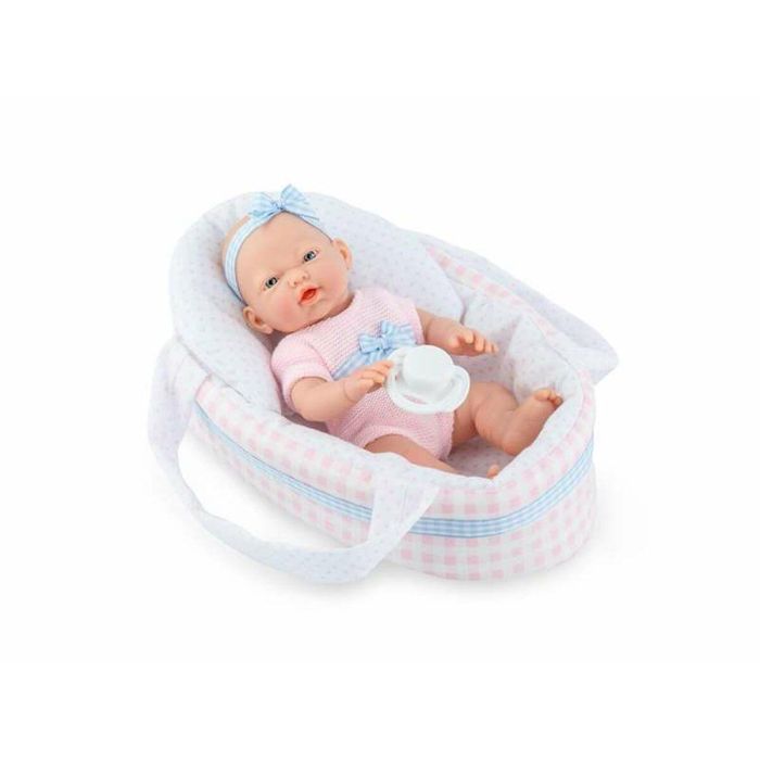 Muñeca mini golosinas baby en bolsa. incluye capazo. 21cm