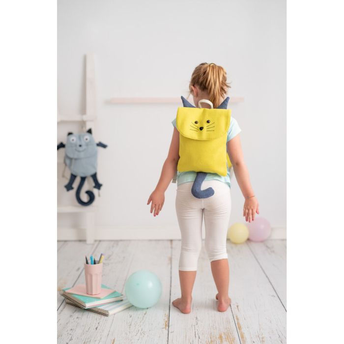 Mochila Escolar Crochetts Amarillo 24 x 49 x 4 cm Lobo 4