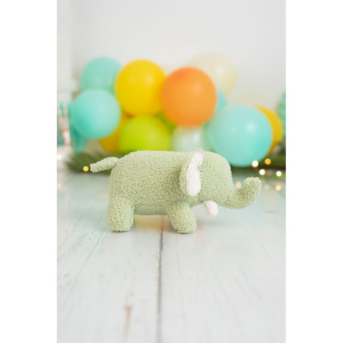 Peluche Crochetts Bebe Verde Elefante 27 x 13 x 11 cm 10