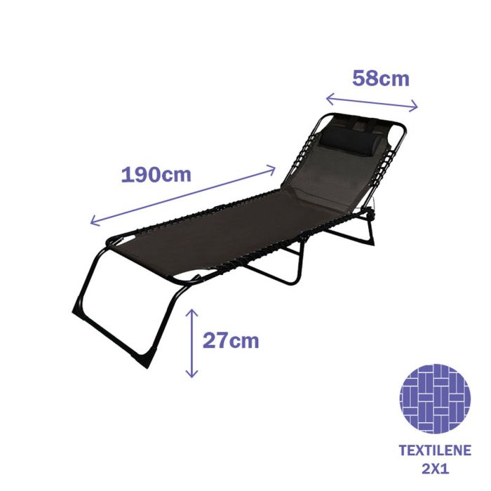 Tumbona Marbueno Plegable 190 x 27 x 58 cm 6