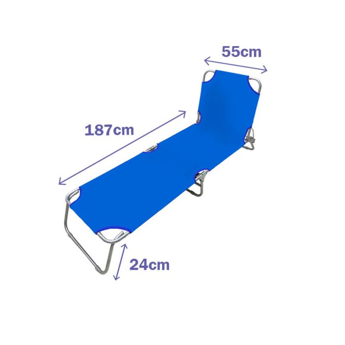 Tumbona Marbueno Plegable 187 x 24 x 55 cm 4