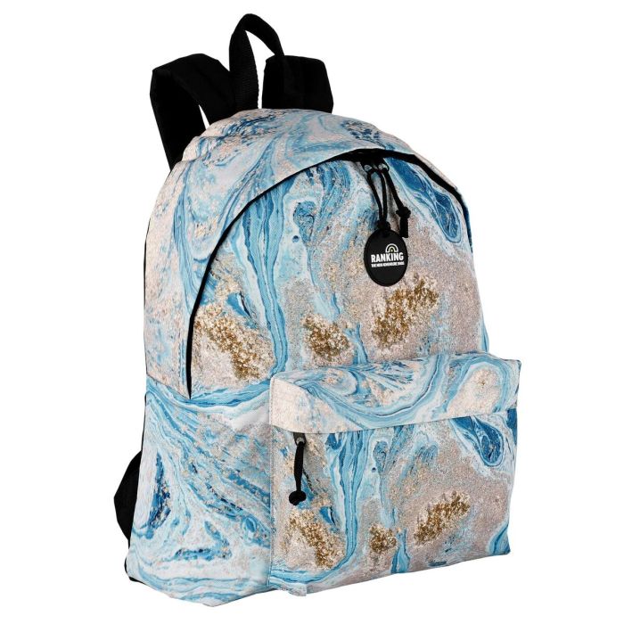 Toybags mochila be golden diseño americano rpet material reciclado - 2 bolsillos- porta ordenador Toybags mochila be golden diseño americano rpet material reciclado - 2 bolsillos- porta ordenador