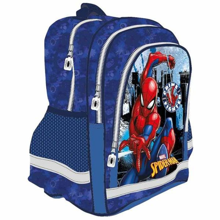 Spiderman Mochila Doble Compartimento Adaptable a Carro 41,5 X 30 X 17 CM.