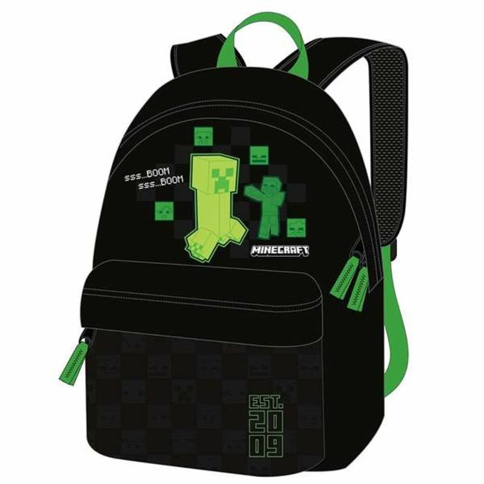 Mochila Americano Minecraft 42 X 31 X 13,5 CM.