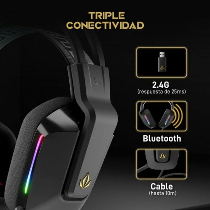 Auriculares Bluetooth con Micrófono Forgeon Captain RGB 6