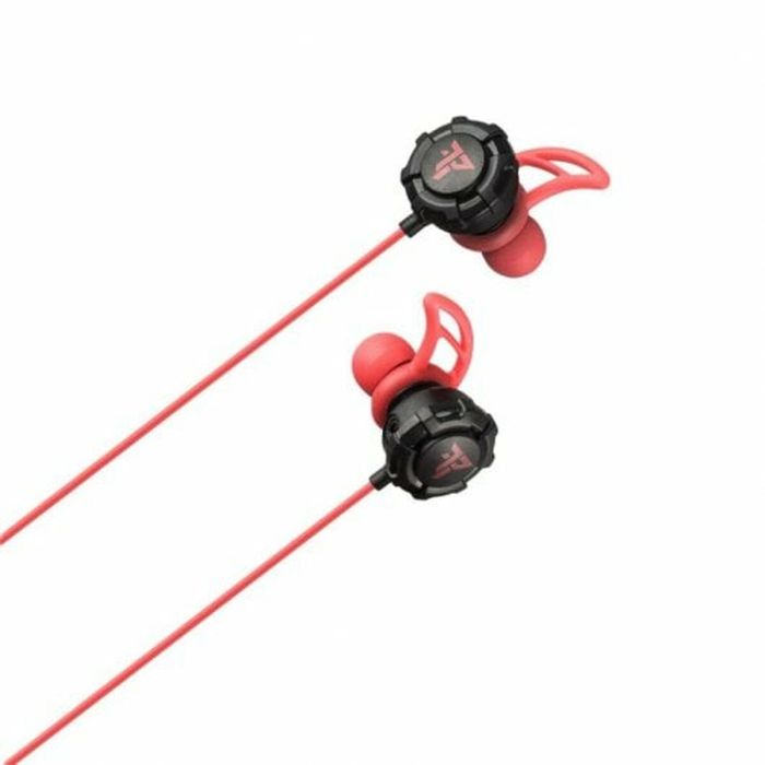 Auriculares con Micrófono Tempest Battle Negro Rojo 5