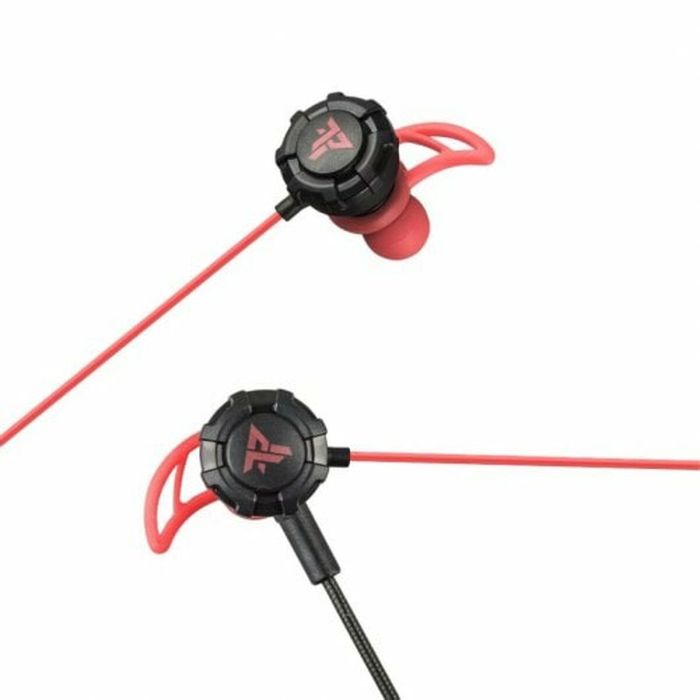 Auriculares con Micrófono Tempest Battle Negro Rojo 4