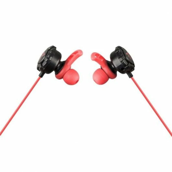 Auriculares con Micrófono Tempest Battle Negro Rojo 3