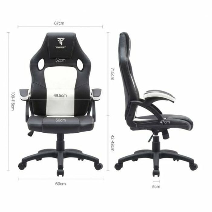 Silla Gaming Tempest Discover Blanco 2