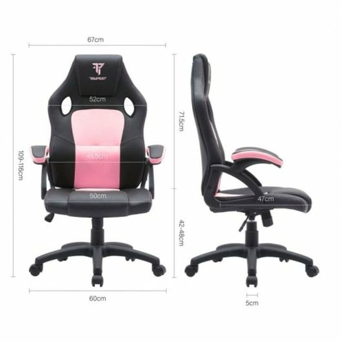 Silla Gaming Tempest Discover Rosa 2