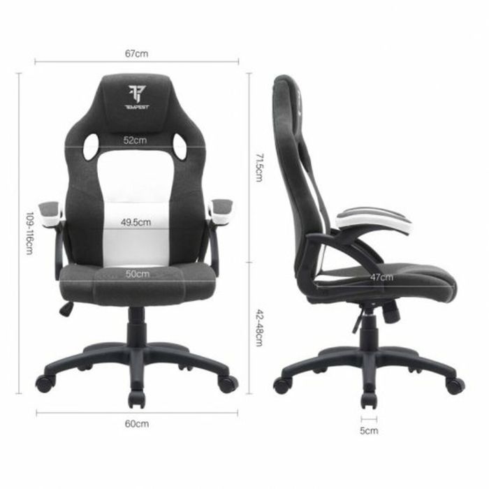 Silla Gaming Tempest Discover Blanco 2