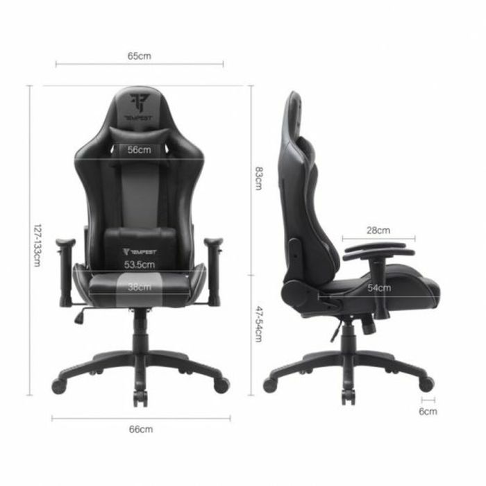 Silla Gaming Tempest Vanquish Gris 1