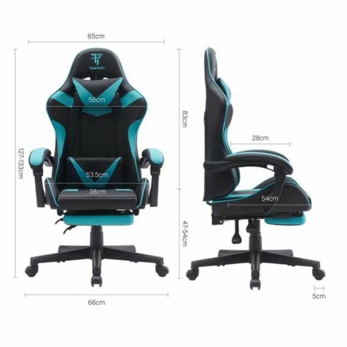 Silla Gaming Tempest Shake Azul 2