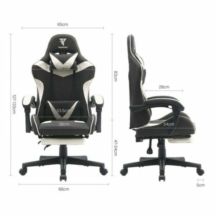 Silla Gaming Tempest Shake Blanco 2