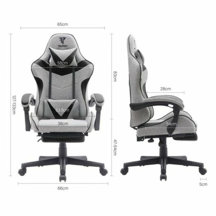 Silla de Oficina Tempest Gris 1