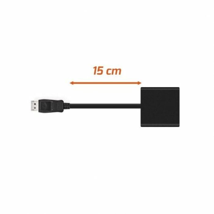 Adaptador DisplayPort a VGA PcCom Essential Negro 15 cm 2