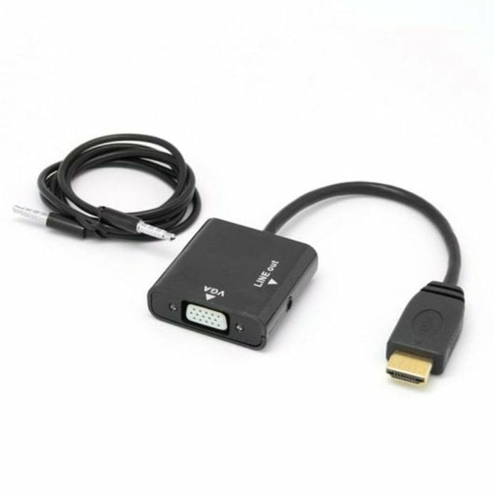 Adaptador de Corriente PcCom Essential HDMI VGA Jack 3.5 mm 2
