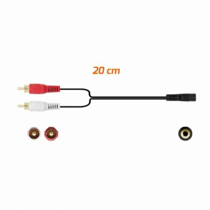 Cable Audio Jack (3,5 mm) a 2 RCA PcCom 2